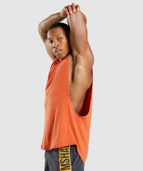 Gymshark Bold Drop Arm Tanque De Argila Laranja