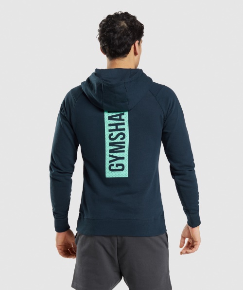 Gymshark Moletom Com Capuz Azul Marinho