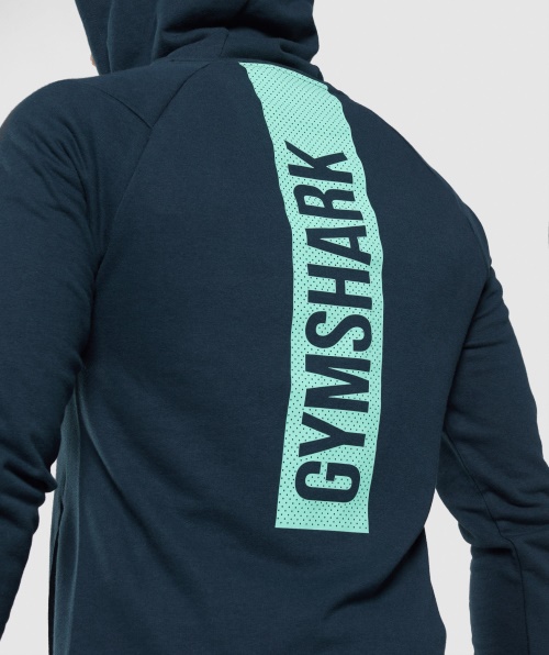 Gymshark Moletom Com Capuz Azul Marinho