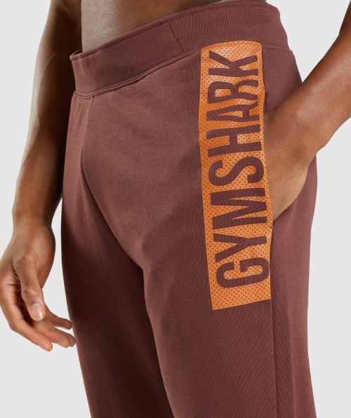 Gymshark Negrito Jogger Marrom Cereja