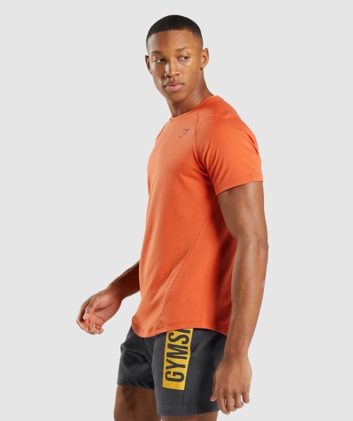 Gymshark T-shirt Em Negrito Argila Laranja