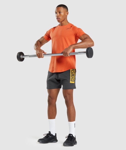 Gymshark T-shirt Em Negrito Argila Laranja