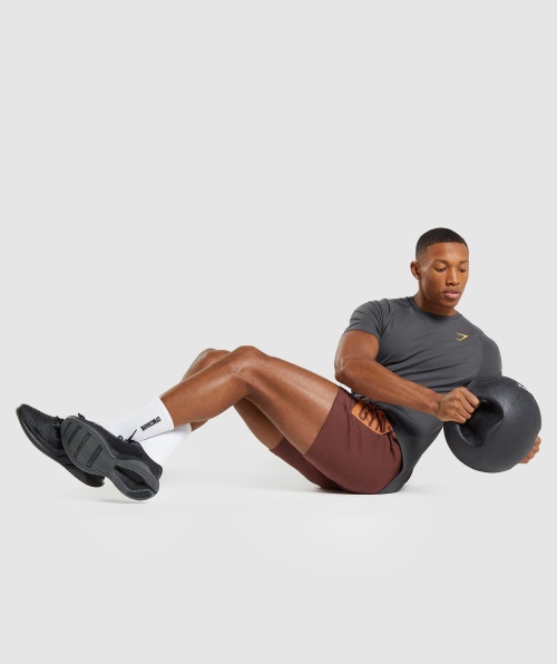 Camiseta Ousada Gymshark Masculina ônix Cinza