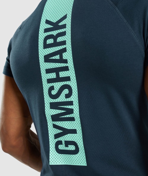 Camiseta Ousada Gymshark Azul Marinho