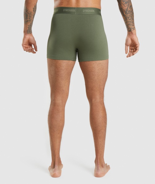 Boxers Gymshark 2pk Core Olive-navy