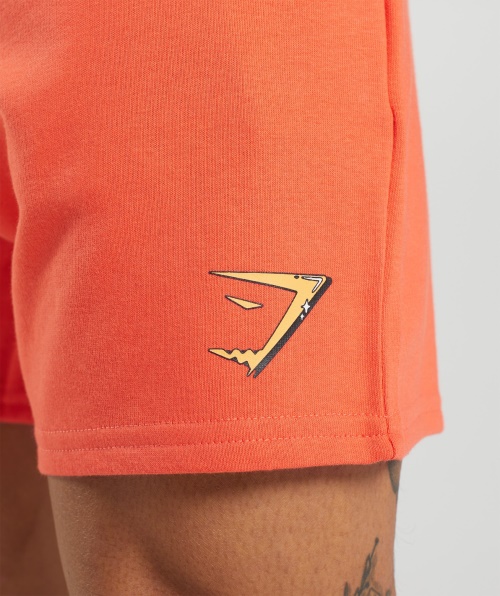 Shorts Com Estampa De Bolhas Gymshark Mamão Laranja