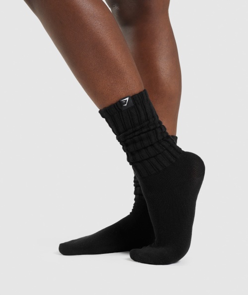 Meias De Descanso Confortáveis ​​gymshark Pretas