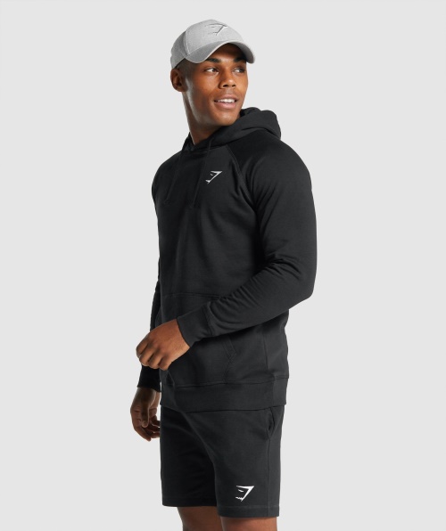 Moletom Com Capuz Gymshark Crest Preto