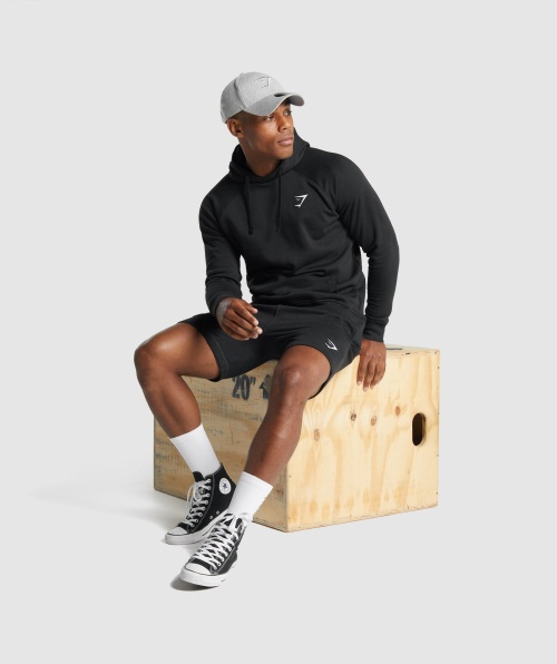 Moletom Com Capuz Gymshark Crest Preto