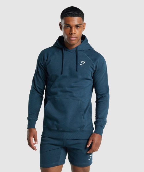Moletom Com Capuz Gymshark Crest Marinho
