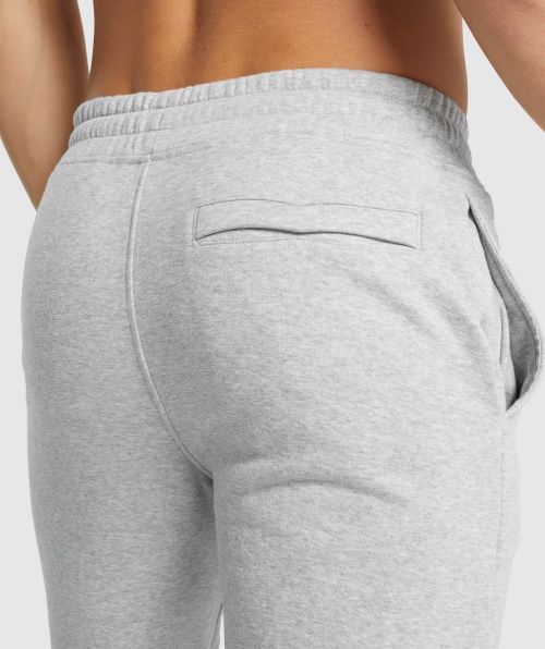 Gymshark Crest Jogger Cinza Claro Core Marl