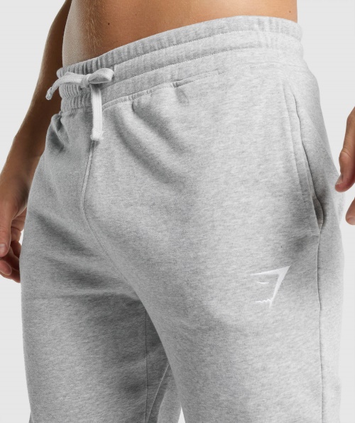 Gymshark Crest Jogger Cinza Claro Core Marl