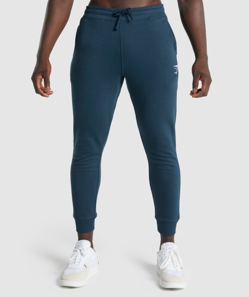 Gymshark Crest Joggers Marinha