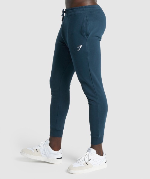 Gymshark Crest Joggers Marinha