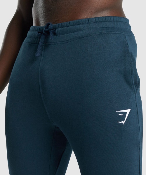 Gymshark Crest Joggers Marinha