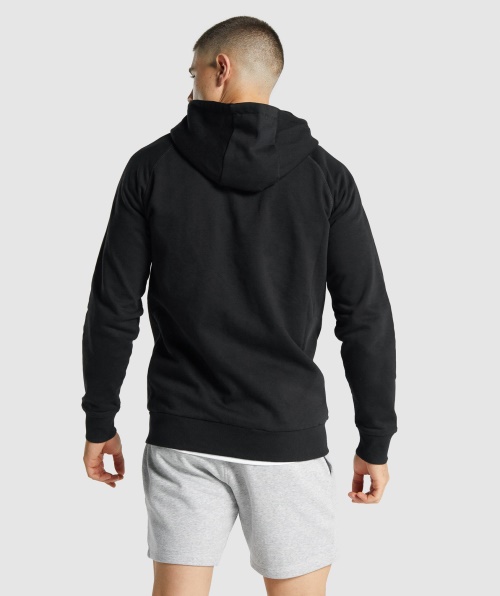 Moletom Com Capuz Gymshark Crest Preto