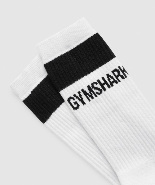Meias Da Tripulação Do Gymshark 1pk Branco
