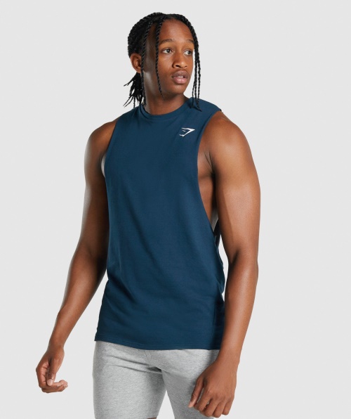 Gymshark Critical 2.0 Drop Arm Tank Navy