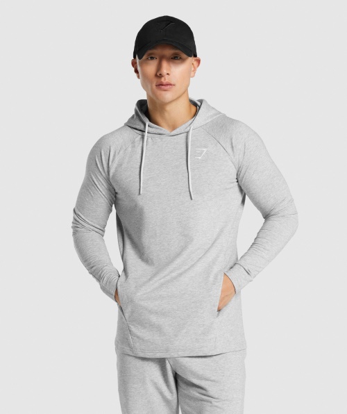 Moletom Com Capuz Gymshark Critical 2.0 Cinza Claro Marl