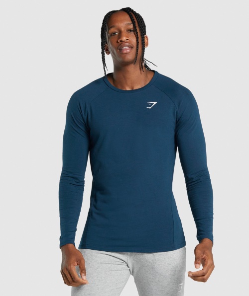 Gymshark Critic 2.0 Camiseta Manga Longa Masculina Marinho