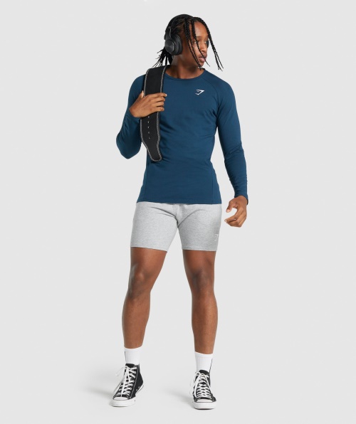 Gymshark Critic 2.0 Camiseta Manga Longa Masculina Marinho