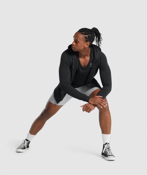 Moletom Com Capuz Gymshark Crítico 2.0 Com Zíper Preto