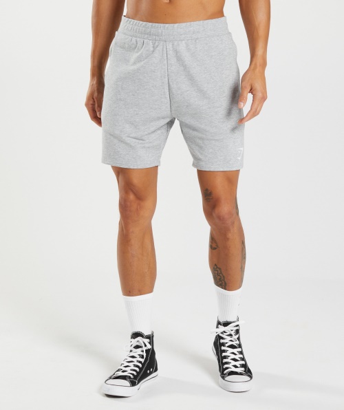 Shorts Gymshark Critical 7" Cinza Claro Core Marl