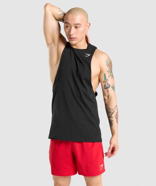 Tanque De Braço Drop Crítico Gymshark Preto