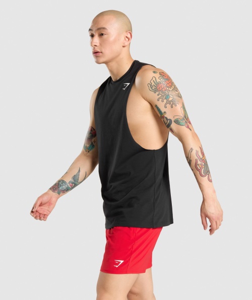 Tanque De Braço Drop Crítico Gymshark Preto