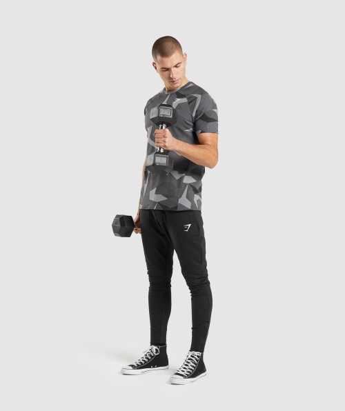 Camiseta Gymshark Critical Estampa Preta
