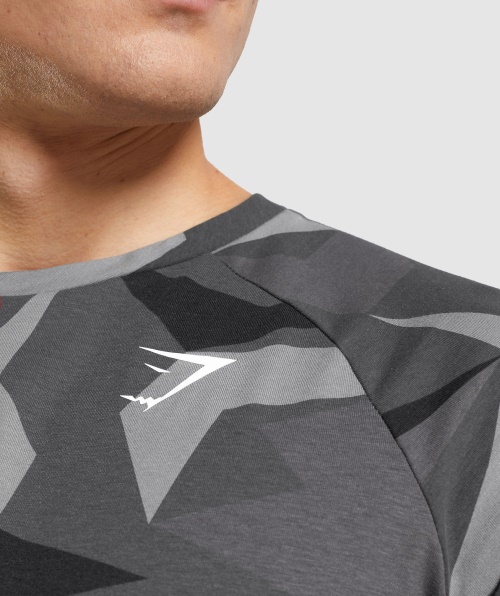 Camiseta Gymshark Critical Estampa Preta