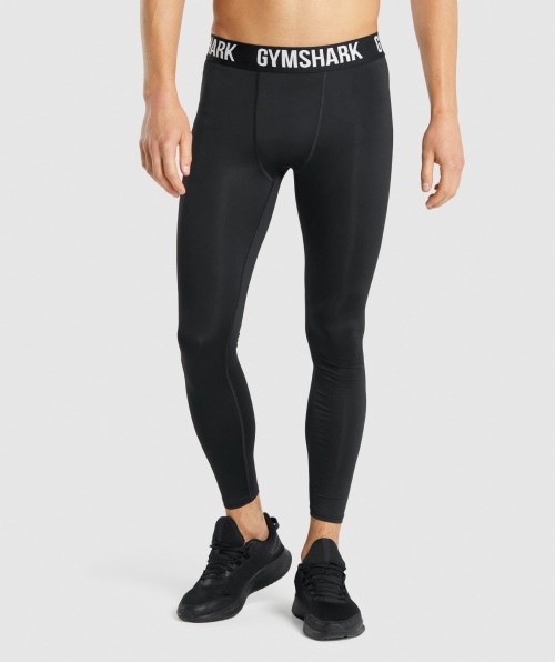 Leggings De Camada De Base De Elemento Gymshark Preto