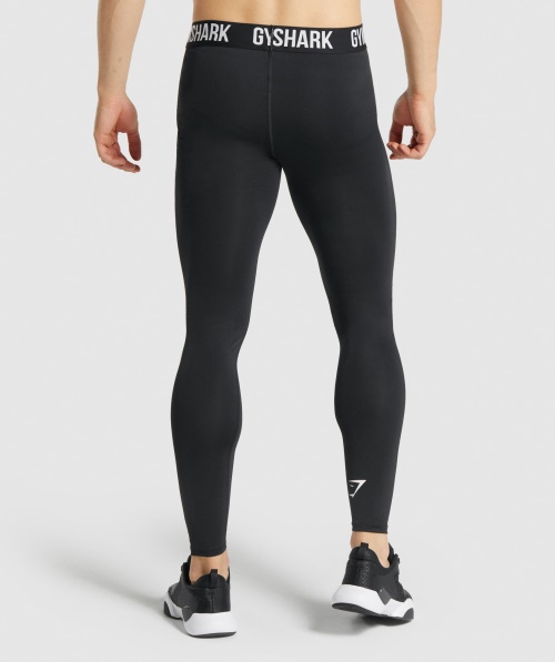 Leggings De Camada De Base De Elemento Gymshark Preto