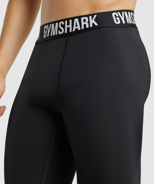 Leggings De Camada De Base De Elemento Gymshark Preto