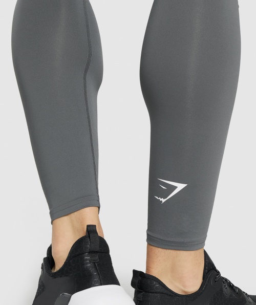 Leggings De Camada De Base De Elemento Gymshark Carvão