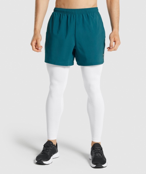 Leggings De Camada De Base De Elemento Gymshark Branco