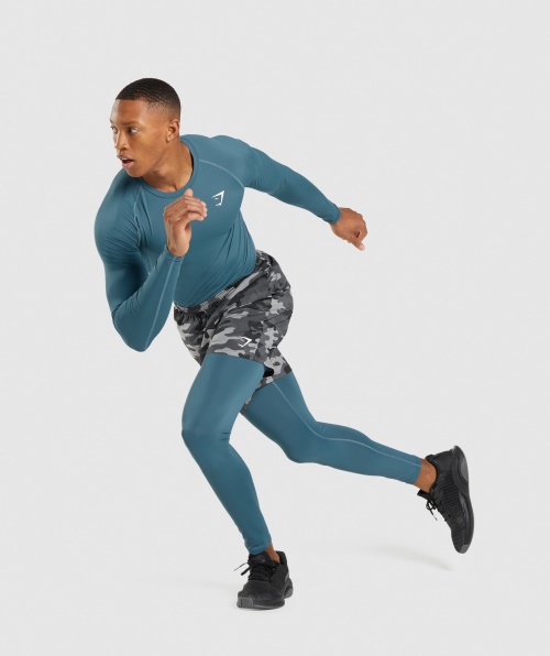 Elemento Gymshark Baselayer Camiseta Manga Longa Tuscan Teal