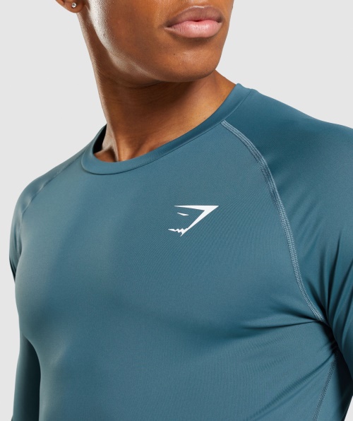 Elemento Gymshark Baselayer Camiseta Manga Longa Tuscan Teal