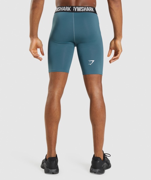 Calções De Camada De Base De Elemento Gymshark Azul-petróleo