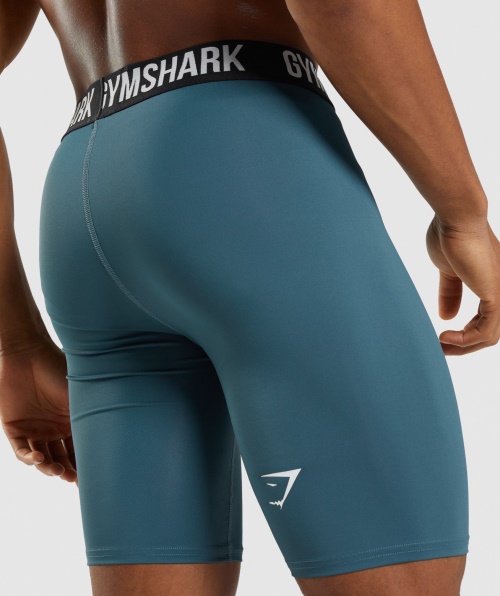 Calções De Camada De Base De Elemento Gymshark Azul-petróleo
