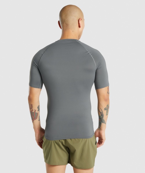 T-shirt Baselayer Do Elemento Gymshark Carvão