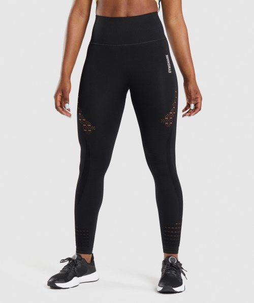 Legging Sem Costura Gymshark Energy Preta