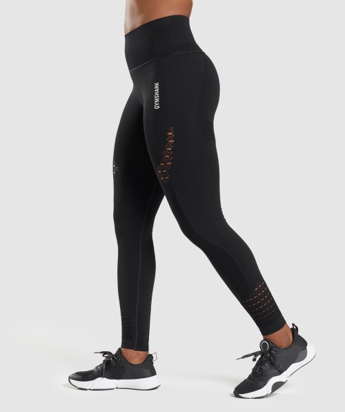 Legging Sem Costura Gymshark Energy Preta