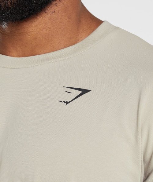 Camiseta Gymshark Essencial Oversized Seixo Cinza