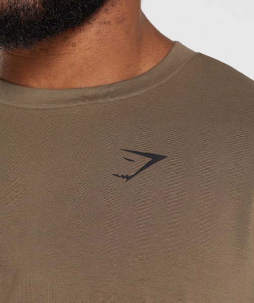 Camiseta Gymshark Essencial Oversized Soul Marrom