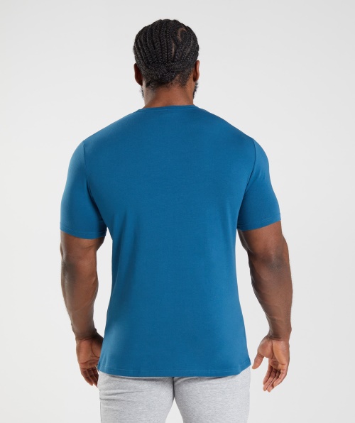 Camiseta Essencial Gymshark Azul Atlântico