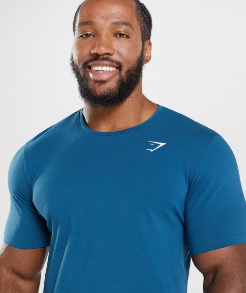 Camiseta Essencial Gymshark Azul Atlântico