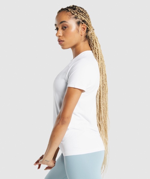 Gymshark Camiseta Solta Sem Costura Branca