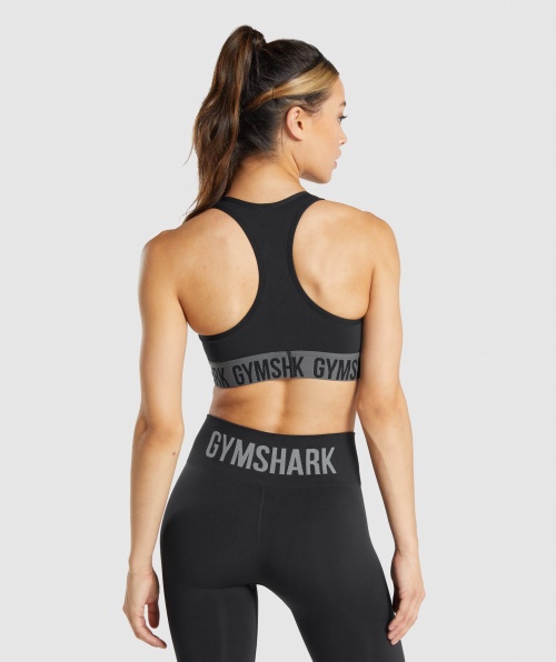 Sutiã Esportivo Gymshark Fit Sem Costura Preto