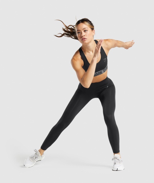 Sutiã Esportivo Gymshark Fit Sem Costura Preto